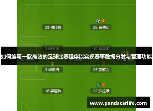 如何编写一款高效的足球比赛程序以实现赛事数据分发与管理功能
